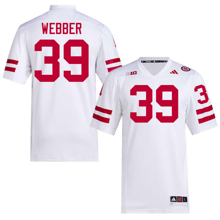 Nebraska Cornhuskers #39 Bryson Webber College Football Jerseys Stitched-White